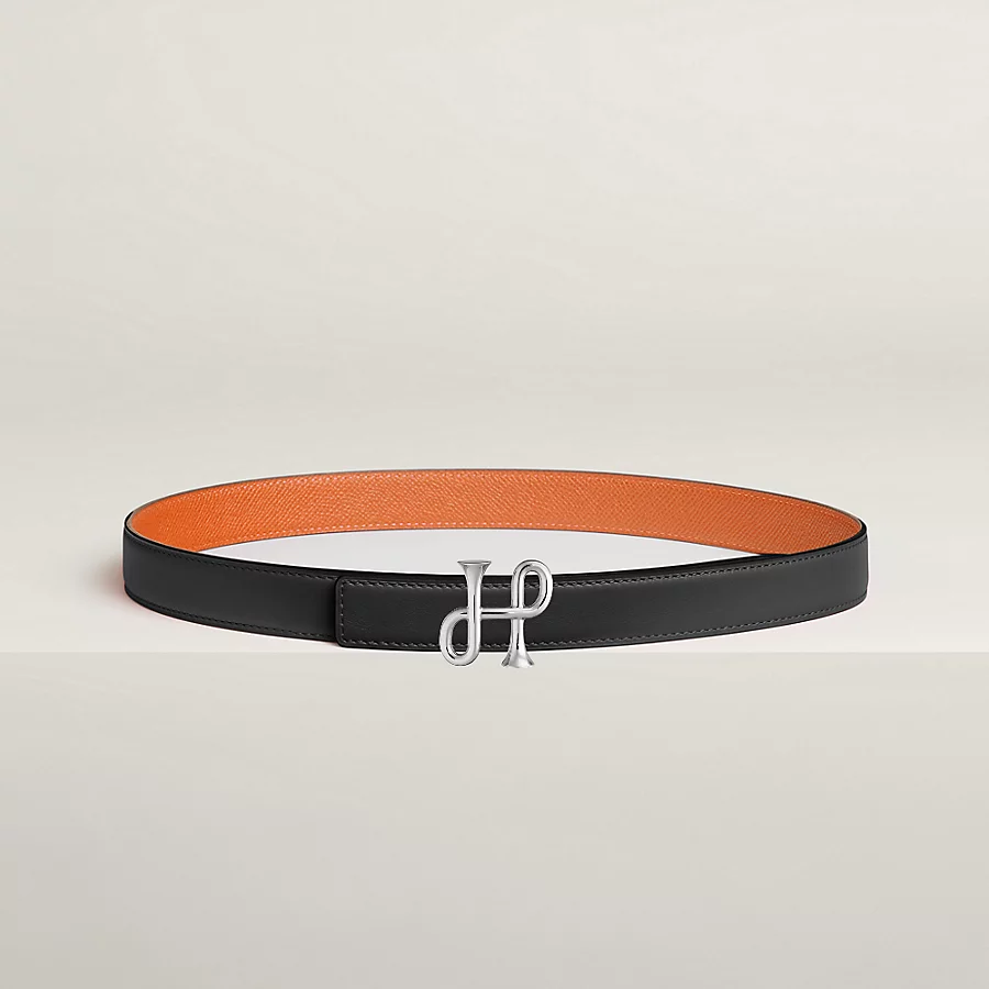 Cor Baroque belt buckle & Reversible leather strap 24 mm - Image 2